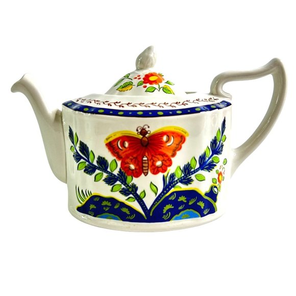 Mason's Kitchen Masons Ironstone Butterfly Teapot Made In England